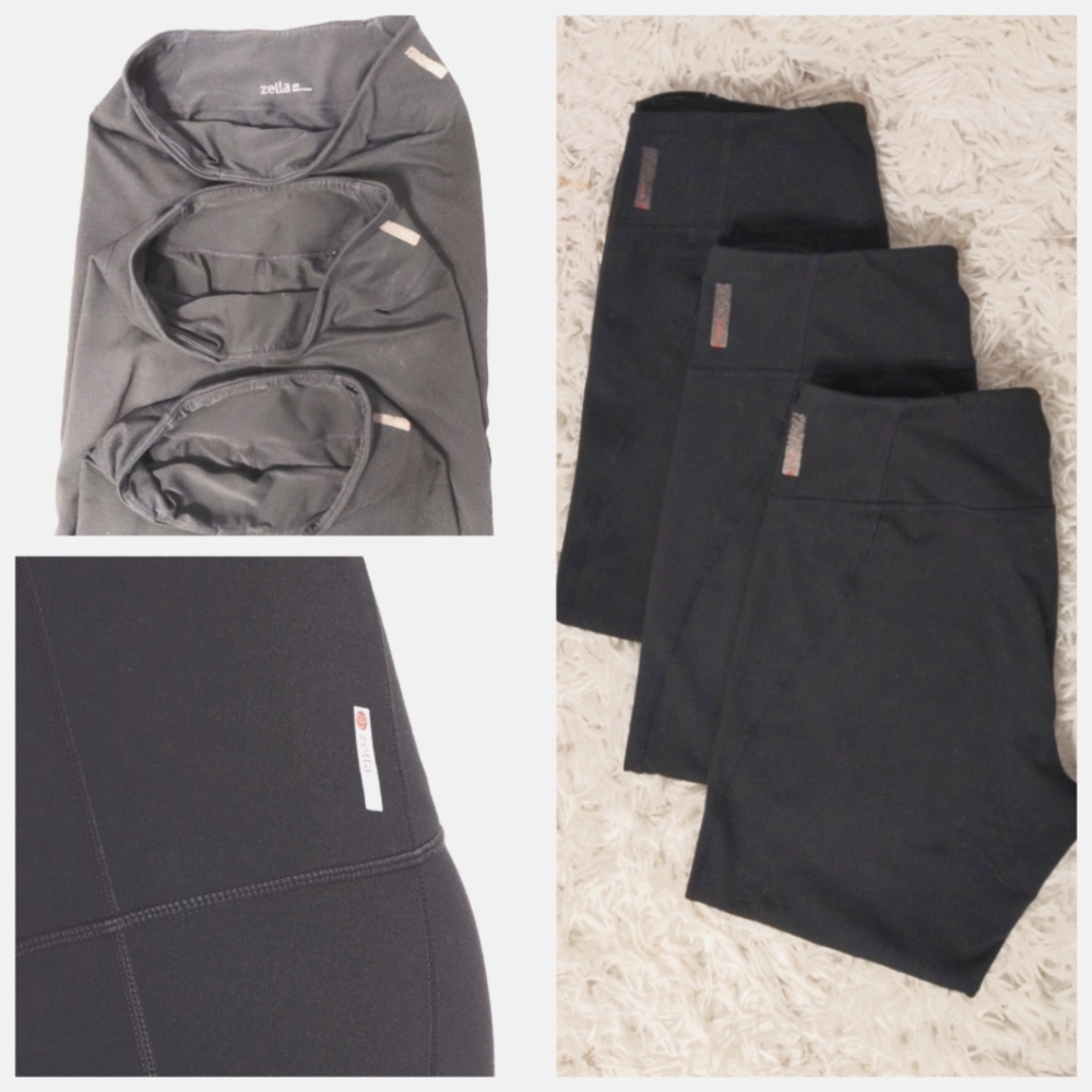 COPY Zella XS High Waisted Capri Legging with Mesh Panel
